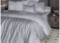 Постельное белье сатин VIP First Choice - VIP Mirabel Grey (Turkey), евро